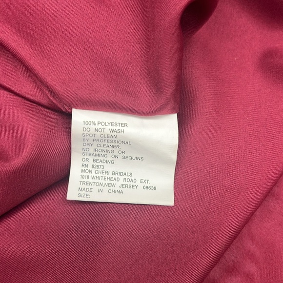 Carmen Blake by Mon Cheri beaded sleeveless fit and flare long Gown - Picture 10 of 11